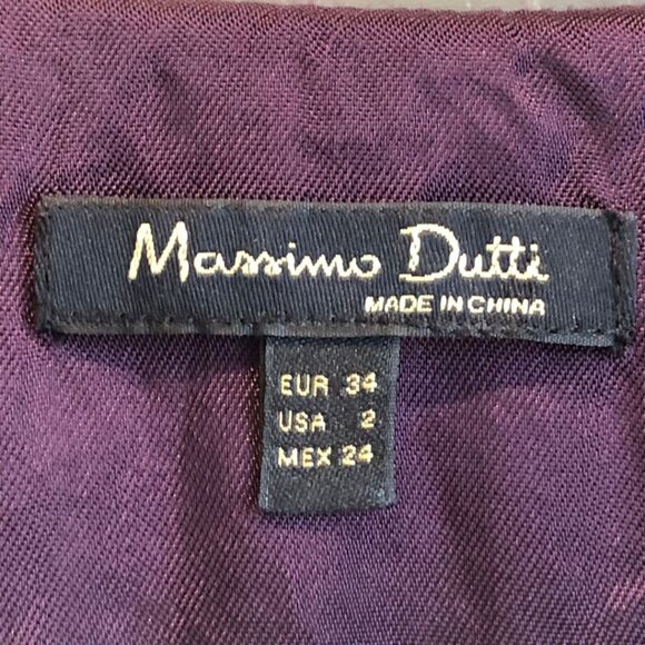 Massimo Dutti Plum Purple Zipper Front Jumpsuit Size US 2 - Picture 14 of 17